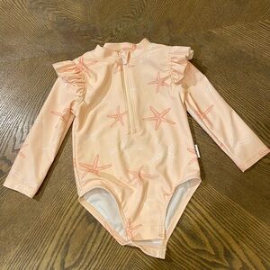 Gerber Peach Starfish Kids Rashguard Swimsuit